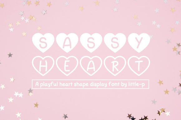 Sassy Heart Dekorative Schriftarten Schriftart Von Issie_Studio