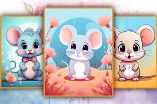110+ Cute Mouse Coloring Book Pages-KDP Grafika Kolorowanki i książki dla dorosłych Przez likhon_art 4