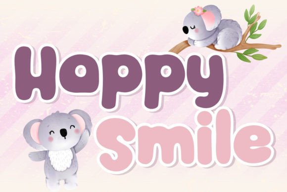 Happy Smile Font Corsivi Font Di charmingbear59.design