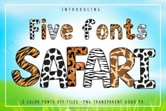 Safari Color Fonts Font By tanondesign