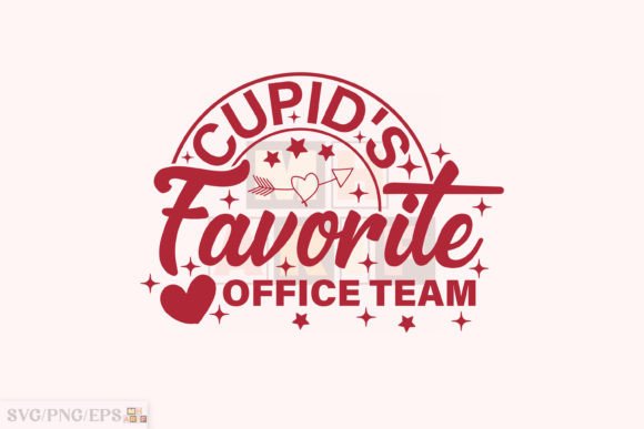 Cupid's Favorite Office Team Valentine Illustration Designs de T-shirts Par mh_arif