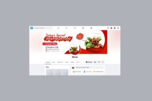 Food Facebook Cover Bundle Design Graphic Social Media Templates By mristudio 8
