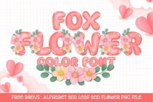 Fox Flower Polices de Couleur Police Par Fox7 1