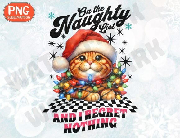 Funny Cat Christmas Png,cat Lover Png Graphic T-shirt Designs By ThngphakJSC