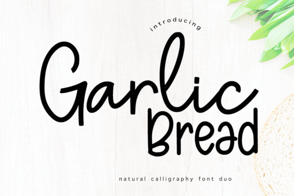 Garlic Bread Script Fonts Font Door cocodesign