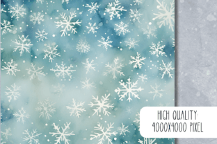 Snowflakes Digital Paper Pack Graphic Patterns By Cheerful Apple Studio 5