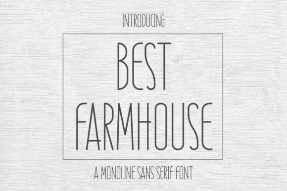 Best Farmhouse Sans-Serif-Schriftarten Schriftart Von CraftedType Studio