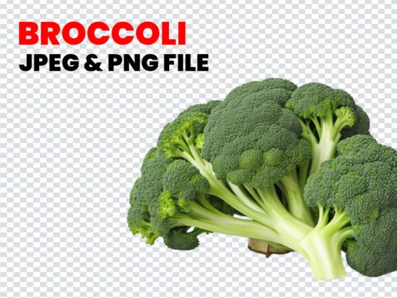 Organic Broccoli Vegetable #03 Gráfico Generadores de Escena Por Design_love