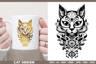 Cat SVG Cut File. Cat Silhouette Graphic Crafts By julimur2020 1