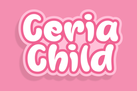 Ceria Child Display Font By Ade (7NTypes)