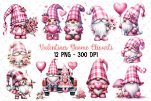 Gnome Valentines Clipart Heart Vday PNG Graphic AI Illustrations By Flora Co Studio 1