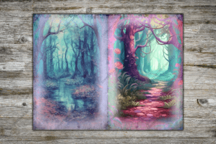 Mystical Woods Pack Graphic Backgrounds By curvedesign 13