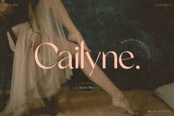 Cailyne Sans Serif Font By Reyrey Blue