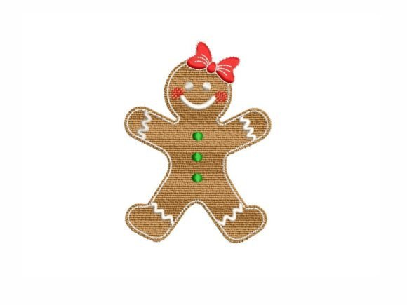 Gingerbread Christmas Embroidery Design By LizaEmbroidery