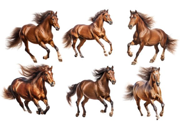 A Brown Horse Running Png Graphic AI Transparent PNGs By Nayem Khan