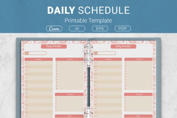Daily Schedule 2024 Graphic KDP Interiors By JUNDI