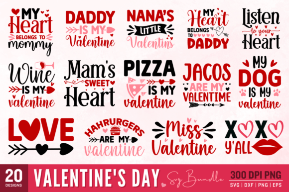 Valentine SVG Bundle Graphic Crafts By Crafticy