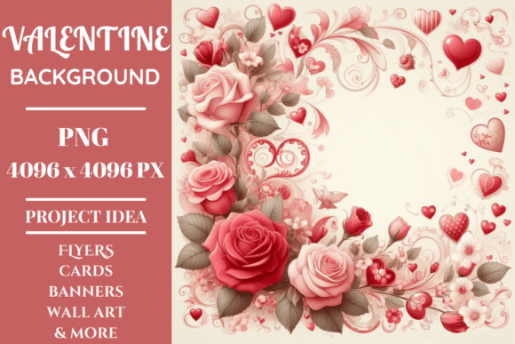 Love Blossom : Valentine Background Graphic Backgrounds By Endrawsart