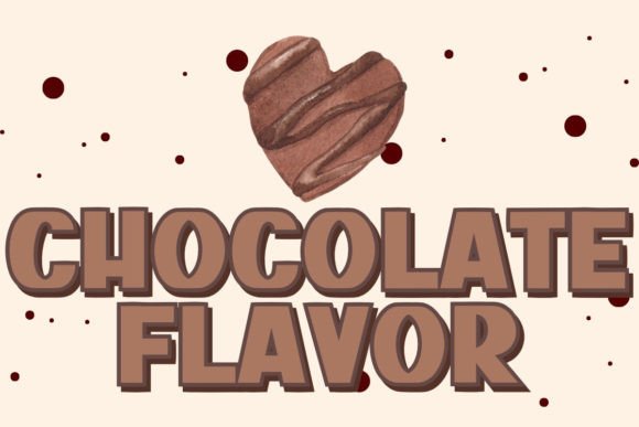 Chocolate Flavor Fontes Script Fonte Por charmingbear59.design