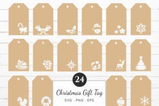 Christmas Gift Tags SVG for Cricut Graphic Crafts By Paper Art Garden 1