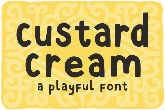 Custard Cream Fuentes Sans Serif Fuente Por Digitals By Izzy