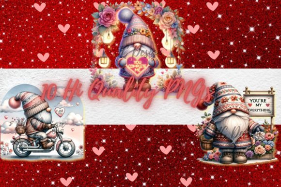 Love Gnomes Art Graphic AI Illustrations By JC Design by Naigigg