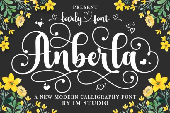 Anberla Script & Handwritten Font By IM Studio