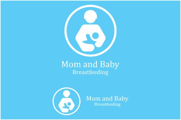 Beauty Nurse Lactating Mom Baby Logo Illustration Logos Par Acillia eggi saputri