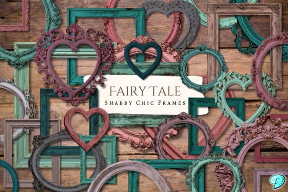 Fairy Tale Shabby Chic Frames PNGs Graphic Objects By Emily Designs
