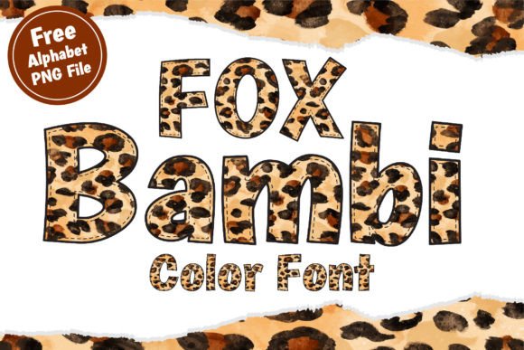 Fox Bambi Czcionki Kolorowe Czcionka Przez Fox7