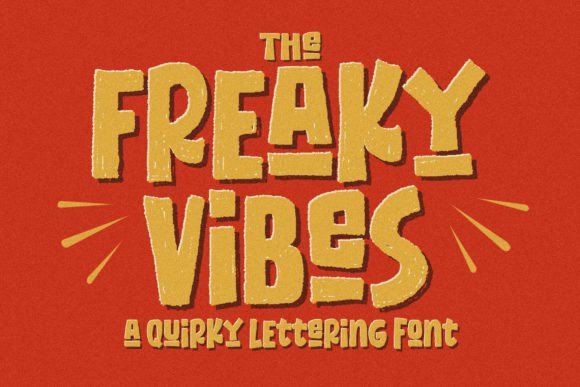 Freaky Vibes Display Font By Blankids Studio