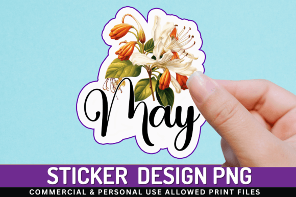 May Sticker Design Graphic Illustrations By Regulrcrative