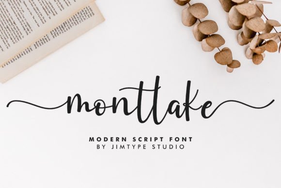 Montlake Script & Handwritten Font By jimtypestudio