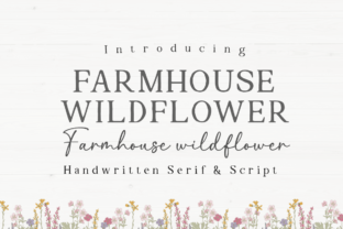 Farmhouse Wildflower Serif Font By Manjalistudio 1