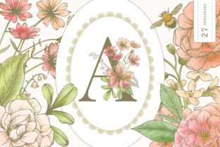 HARMONY BOTANICAL FLORAL Graphic Illustrations By avalonrosedesign 12