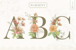HARMONY BOTANICAL FLORAL Graphic Illustrations By avalonrosedesign 8