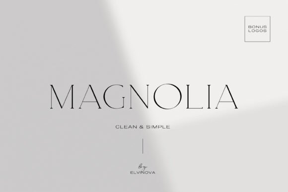Magnolia Serif Font By elvinova