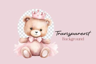 Pink Teddy Bear Baby Shower Clipart Graphic Illustrations By primroseblume 2