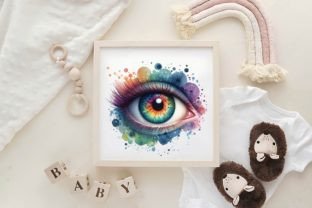 Watercolor Colorful Eye Clipart Bundle Graphic Illustrations By Creative Art 3