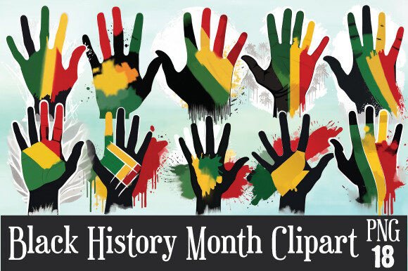Black History Month Clipart Grafica Illustrazioni Stampabili Di creative_Svg