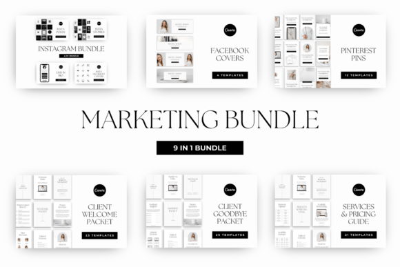 Business Marketing Bundle Canva Template Graphic Print Templates By Visual Fusion Studio