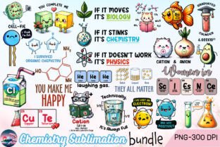 Chemistry Sublimation Bundle Graphic Crafts By Cherry Blossom 1