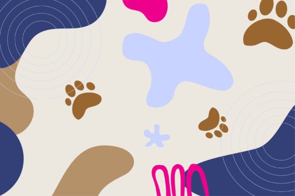 Abstract Paws Flat Background Graphic Backgrounds By noory.shopper