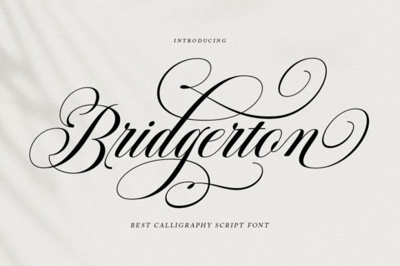 Bridgerton Script Fonts Font Door hrzstudio92