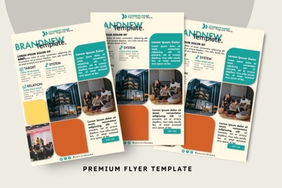Brand New Flyer Template Design Graphic Print Templates By ResumeFabs