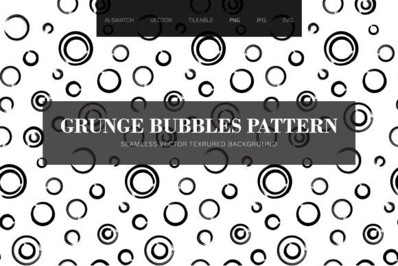 Grunge Bubbles Seamless Pattern Graphic Patterns By barsrsind