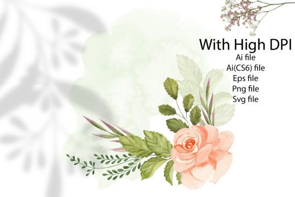 Handmade Watercolor Floral Vector Wreath Graphic Illustrations By Floralworld