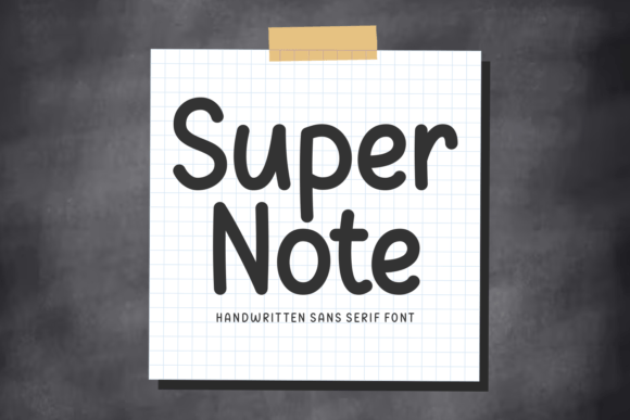 Super Note Display Font By Rydmaker (7NTypes)