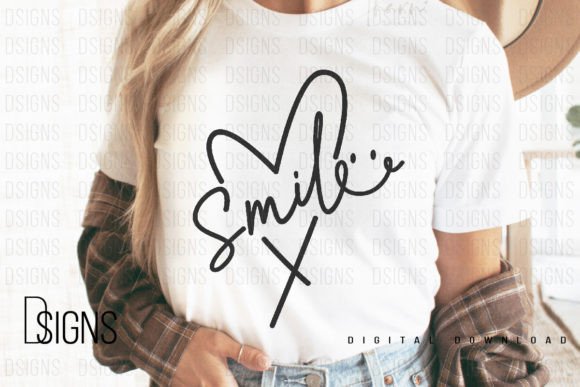 Smile Heart Mental Health Sublimation Graphic T-shirt Designs By DSIGNS