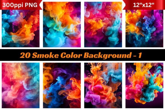 20 Smoke Color Backgrounds 1 Graphic Backgrounds By Artistic Forest